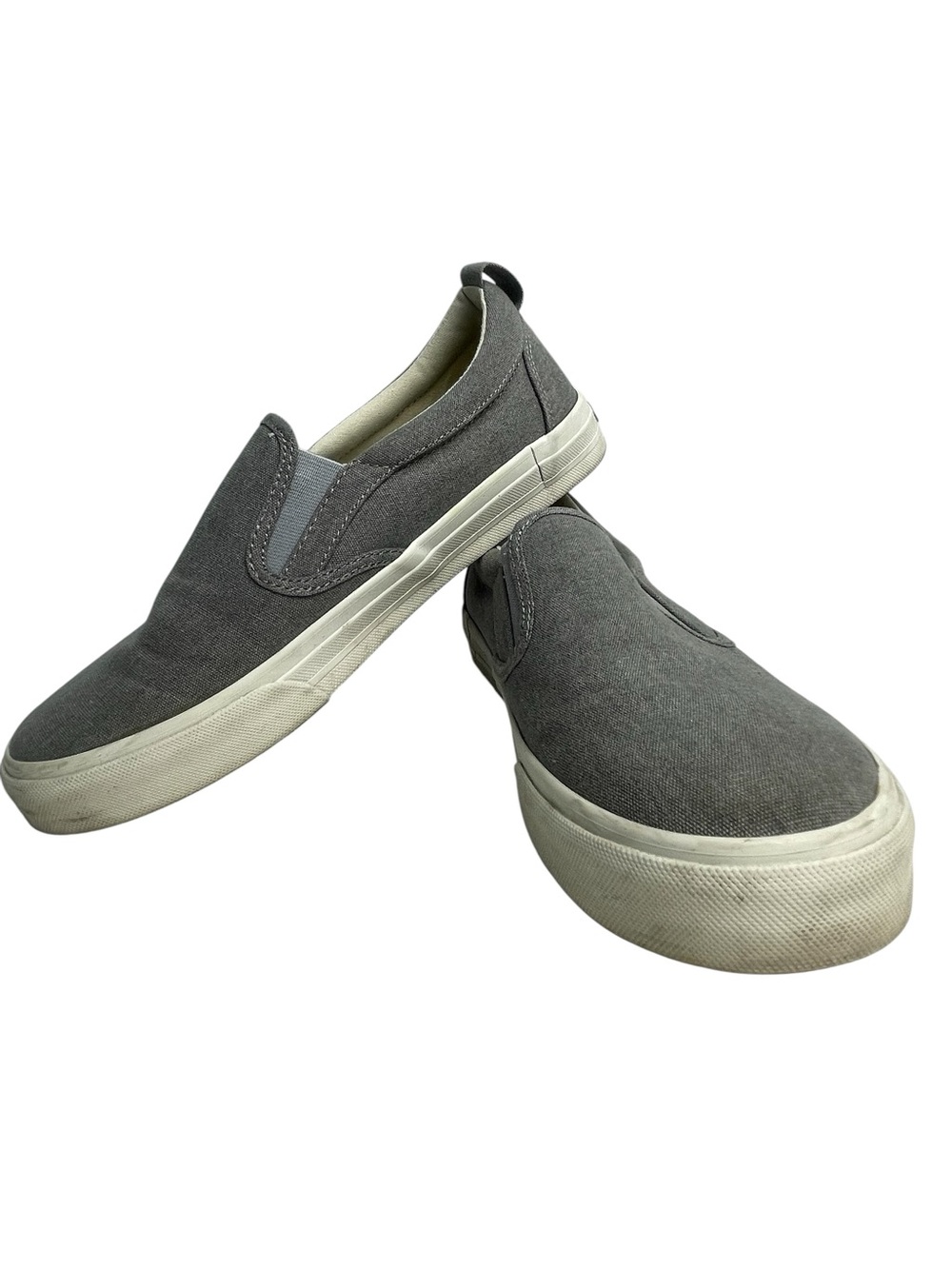 Taos Rubber Sole Slip-on Women's Casual Sneaker Gray Wash Canvas Size 9